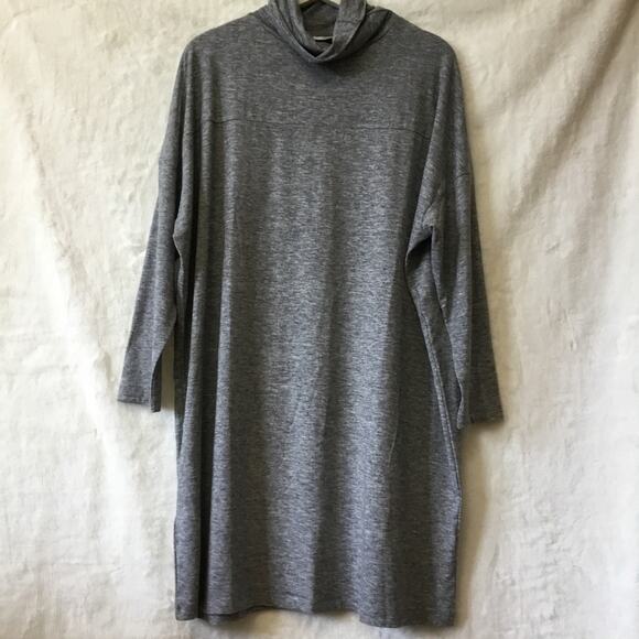 MNG Gray Oversized Turtleneck Dress - Picture 2 of 9
